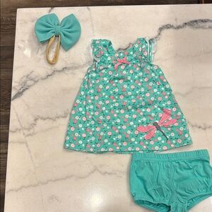 Carter's Teal and Pink Kids Matching Set